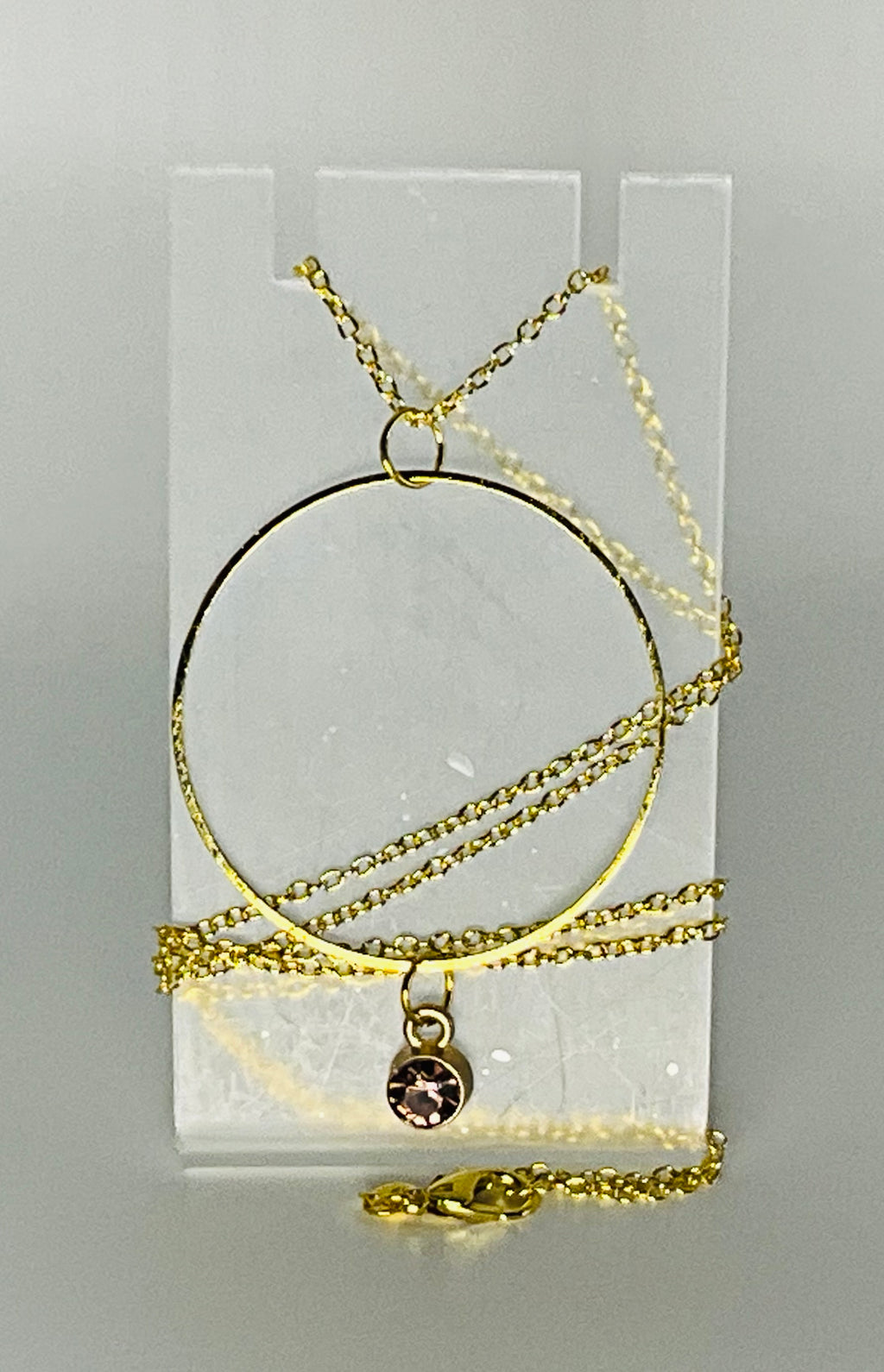 Sophie Bee Hoop & Gem Necklace