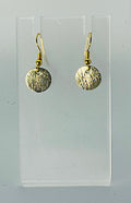 Georgie Bee Tiny Leather Moon Earrings