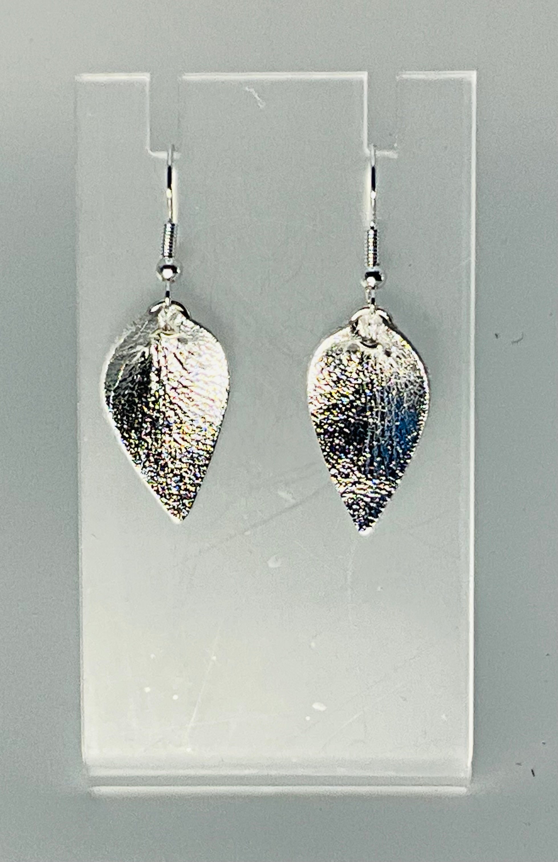 Lexy Bee Tiny Leather Petal Earrings