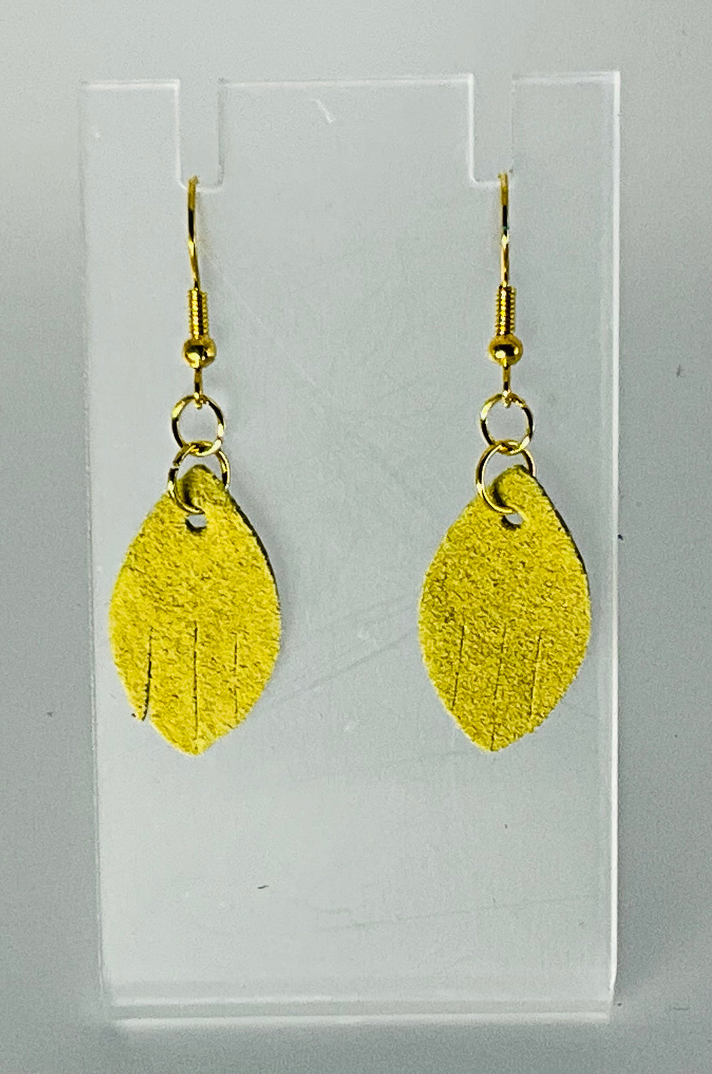 Kaity Bee Tiny Suede Feather Earrings
