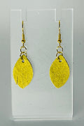 Kaity Bee Tiny Suede Feather Earrings