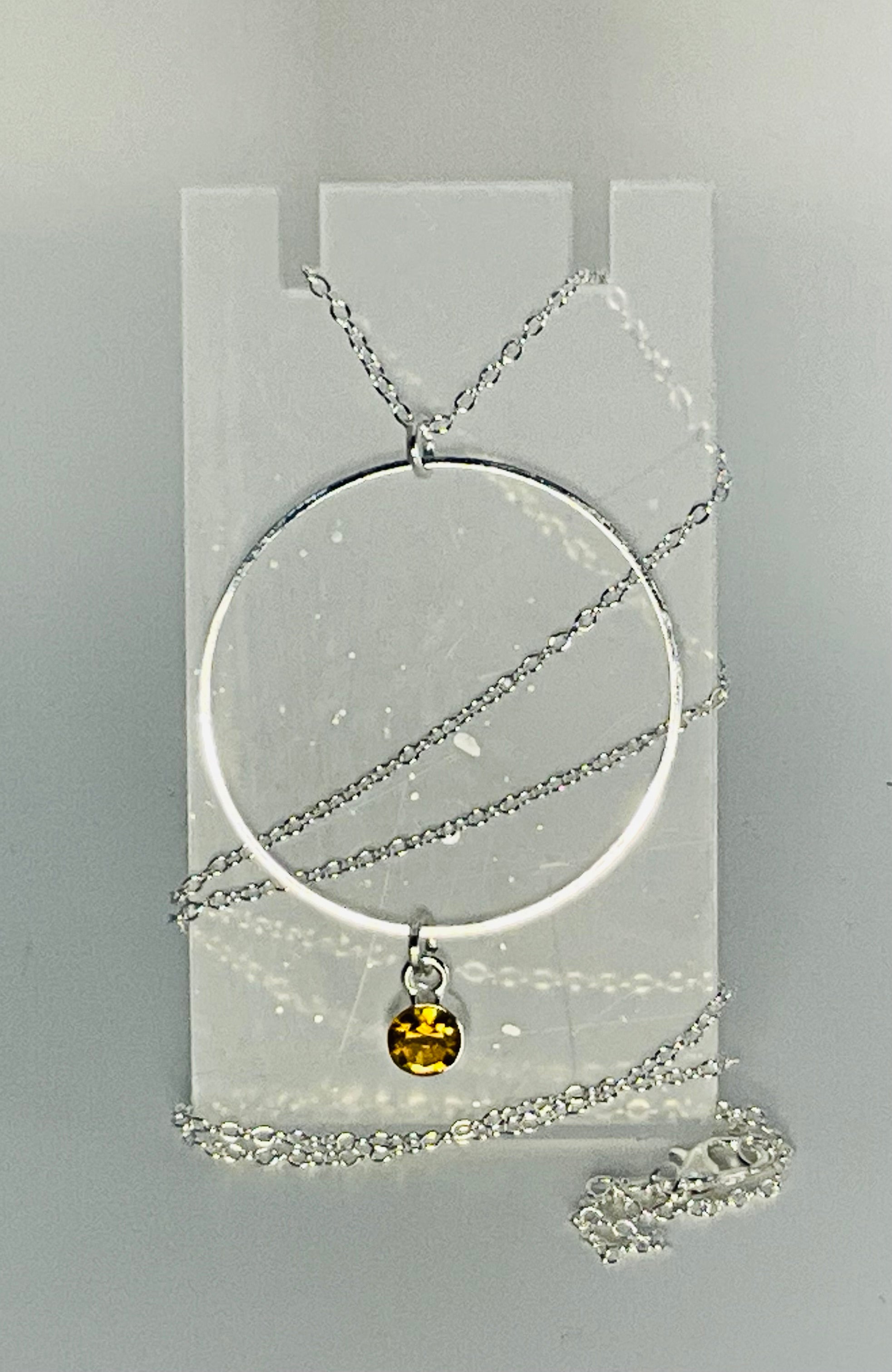 Sophie Bee Hoop & Gem Necklace