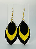Sylvie Bee Triple Feather Earrings