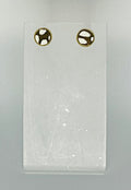 Hazy Bee Leather Stud Earrings