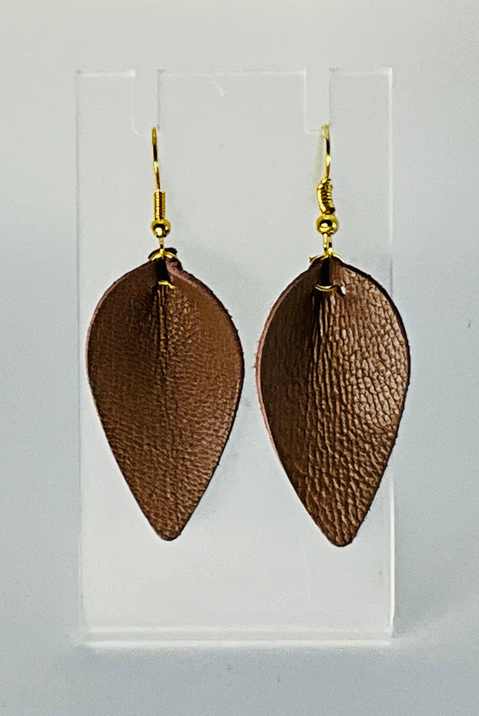 Jaimie Bee Leather Petal Earrings