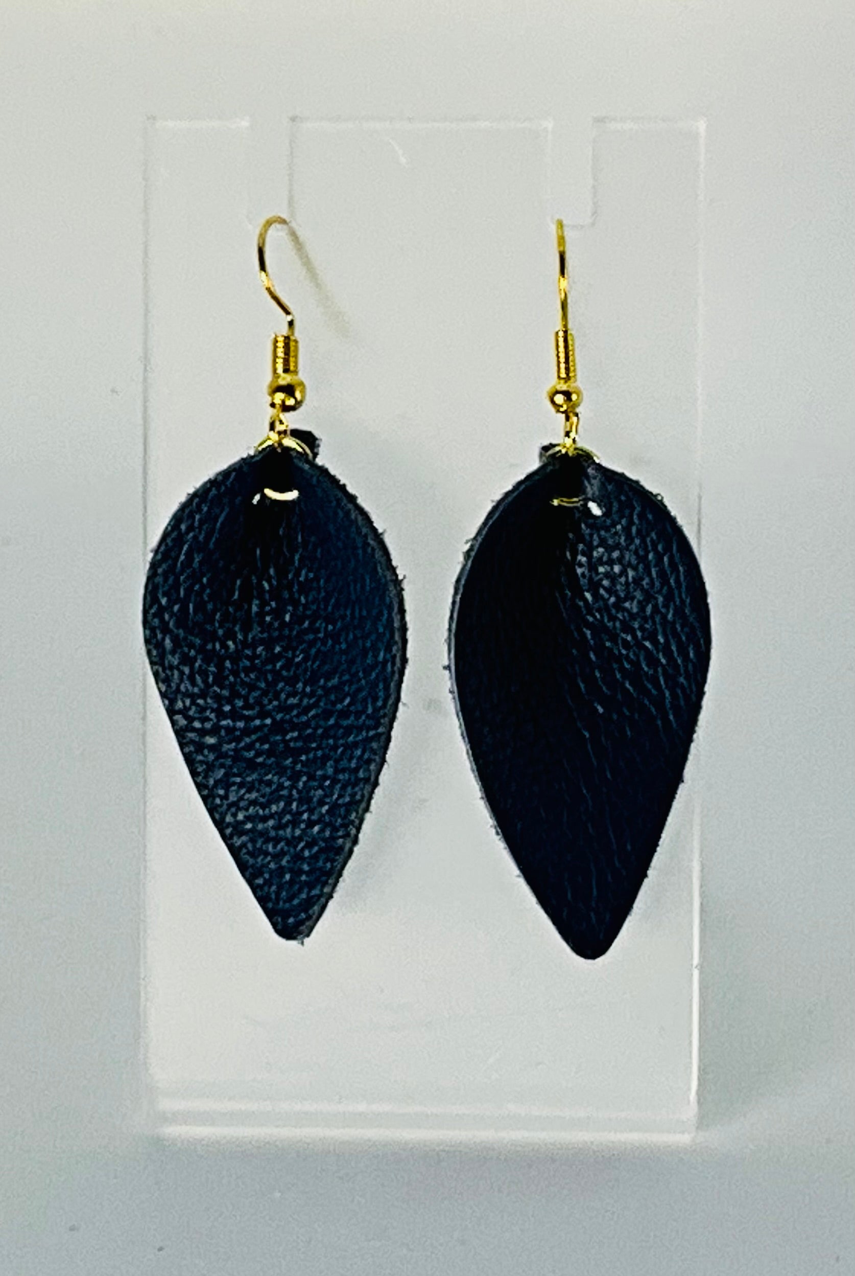 Jaimie Bee Leather Petal Earrings