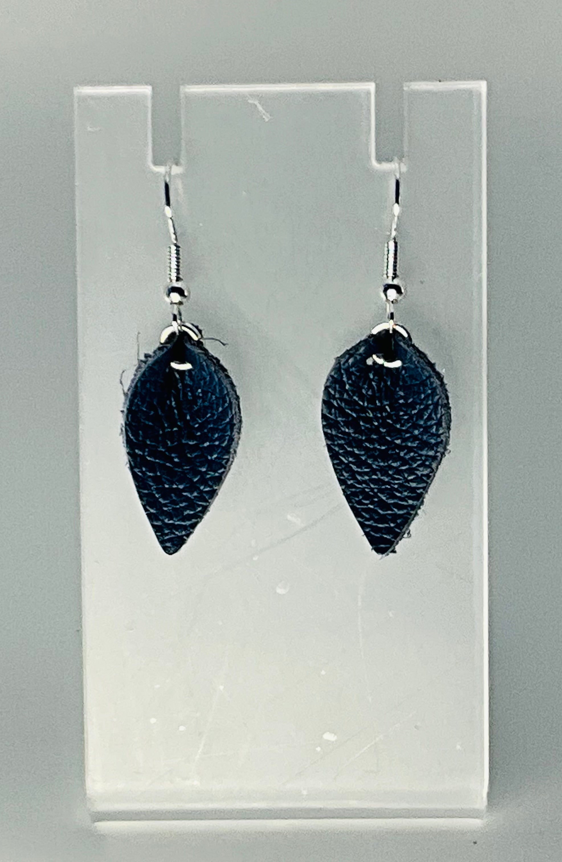 Lexy Bee Tiny Leather Petal Earrings