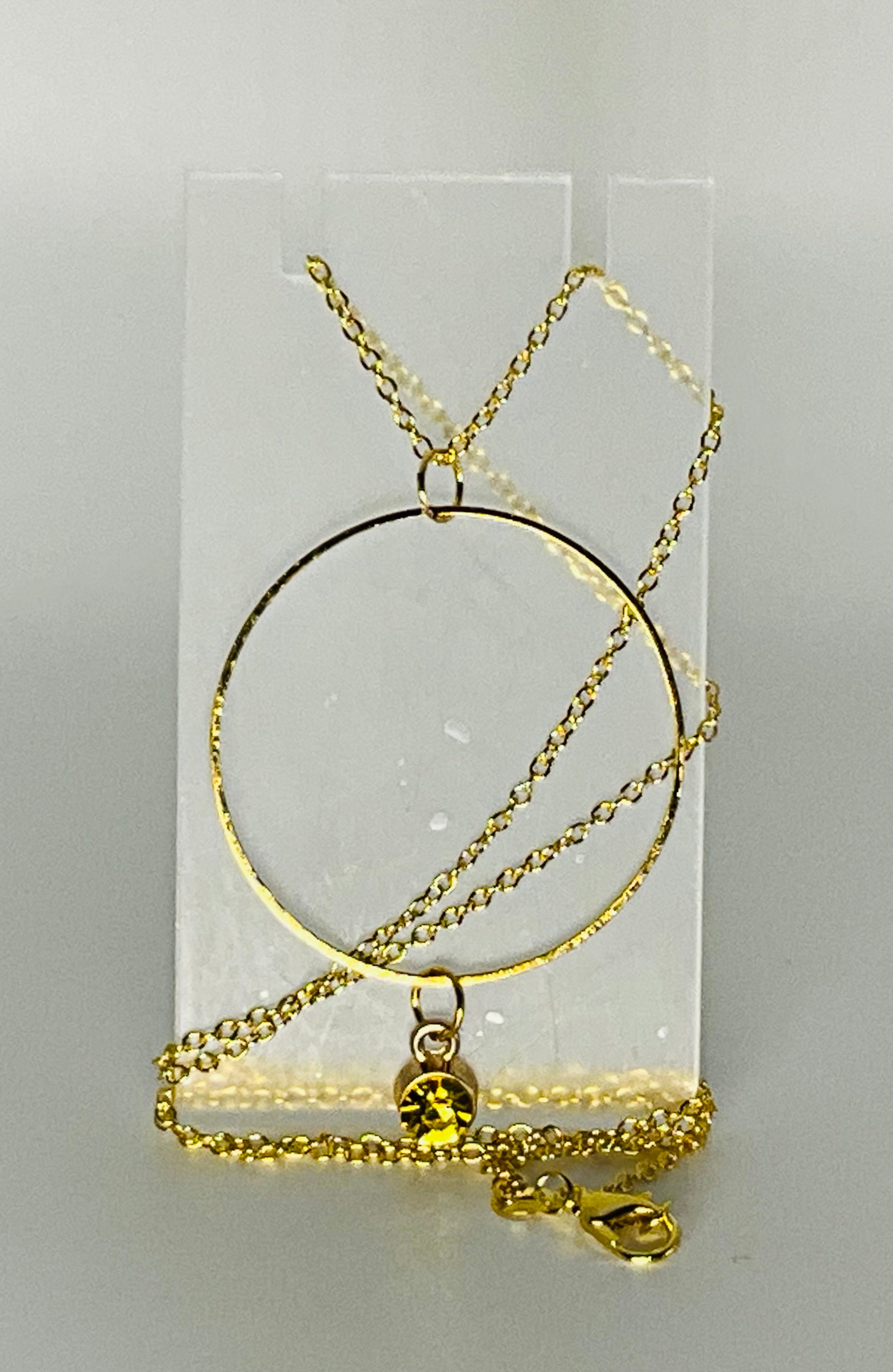 Sophie Bee Hoop & Gem Necklace