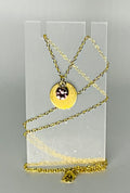 Allie Bee Coin & Gem Necklace