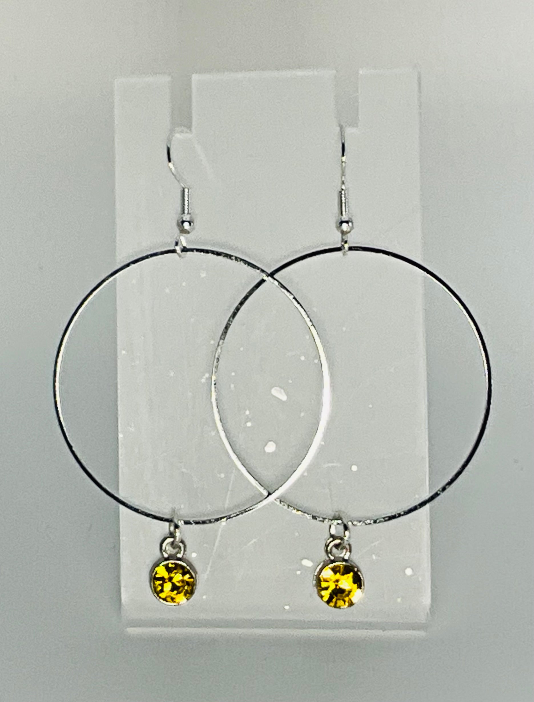 Sophie Bee Hoop & Gem Earrings